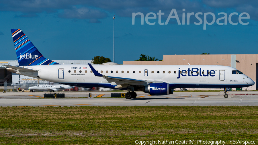 JetBlue Airways Embraer ERJ-190AR (ERJ-190-100IGW) (N353JB) | Photo 379977