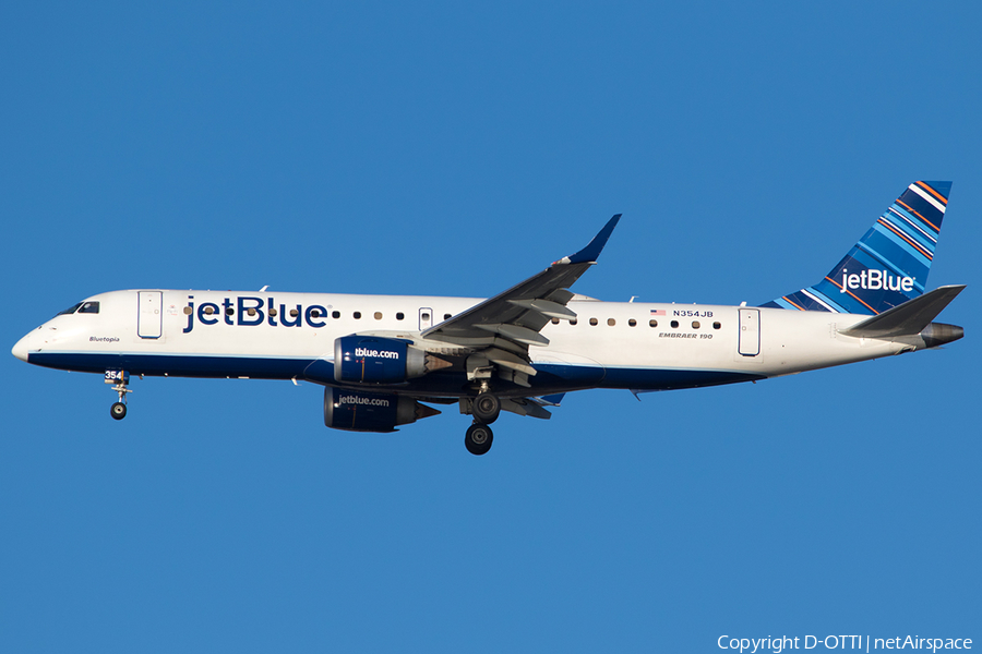 JetBlue Airways Embraer ERJ-190AR (ERJ-190-100IGW) (N354JB) | Photo 220589