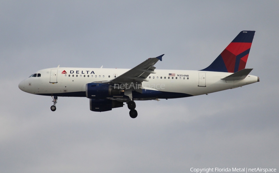 Delta Air Lines Airbus A319-114 (N354NB) | Photo 303324
