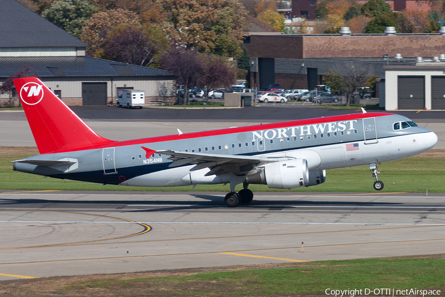 Northwest Airlines Airbus A319-114 (N354NB) | Photo 191224