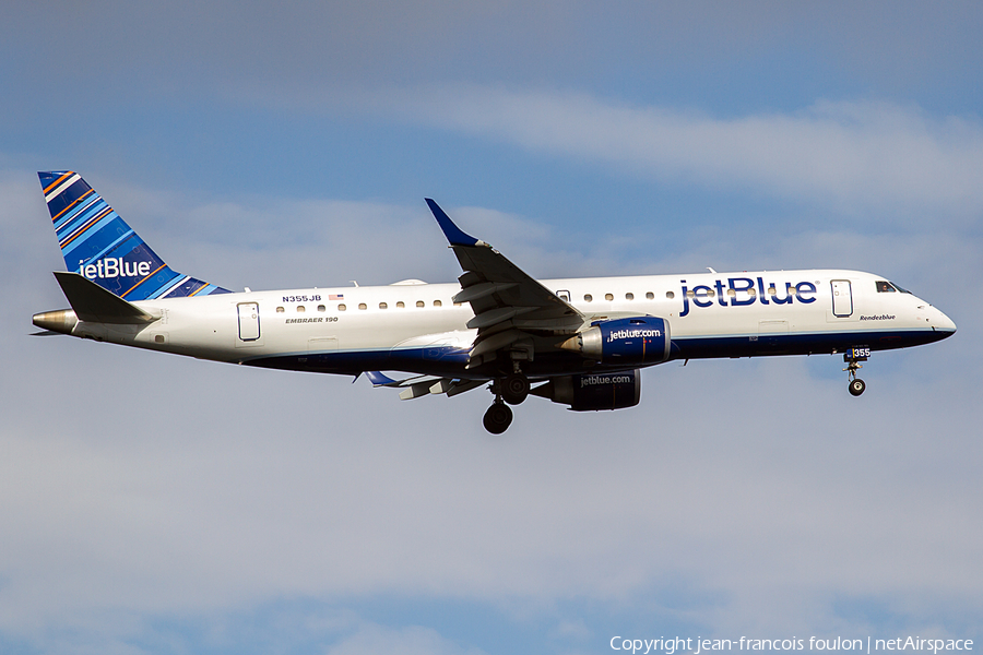 JetBlue Airways Embraer ERJ-190AR (ERJ-190-100IGW) (N355JB) | Photo 141908
