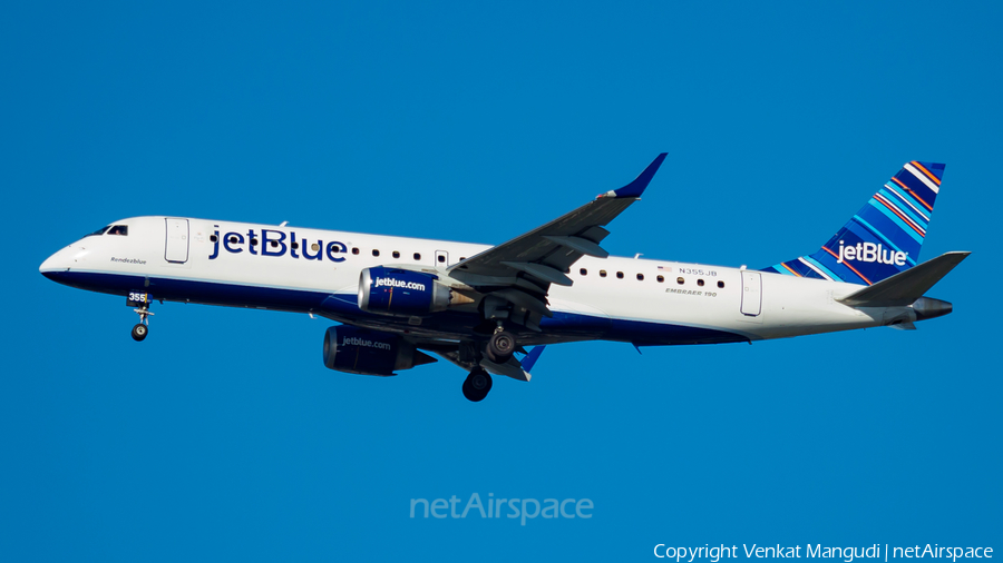 JetBlue Airways Embraer ERJ-190AR (ERJ-190-100IGW) (N355JB) | Photo 193627