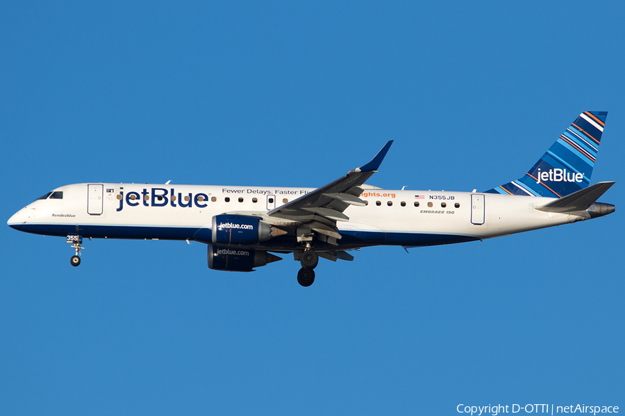 JetBlue Airways Embraer ERJ-190AR (ERJ-190-100IGW) (N355JB) | Photo 220593