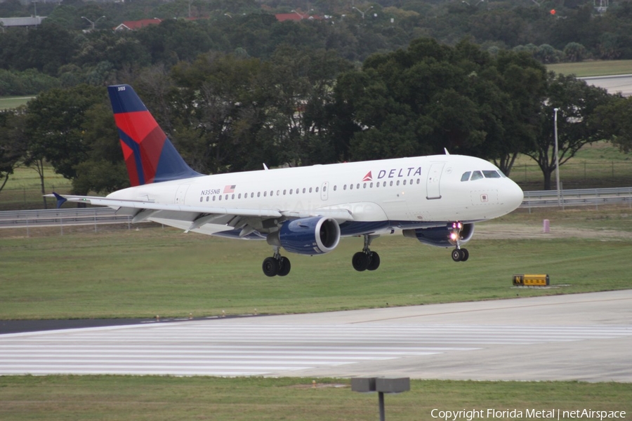 Delta Air Lines Airbus A319-114 (N355NB) | Photo 300324