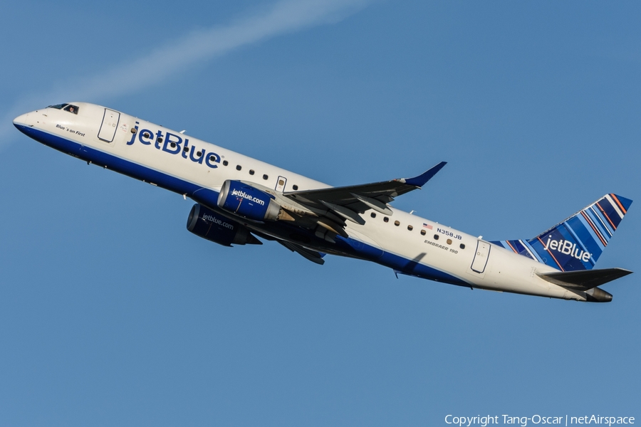 JetBlue Airways Embraer ERJ-190AR (ERJ-190-100IGW) (N358JB) | Photo 282331