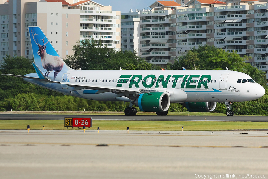 Frontier Airlines Airbus A320-251N (N360FR) | Photo 401289