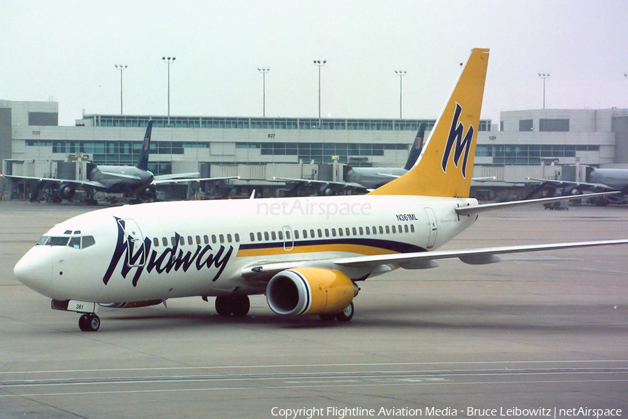Midway Airlines (1993) Boeing 737-7BX (N361ML) | Photo 184040