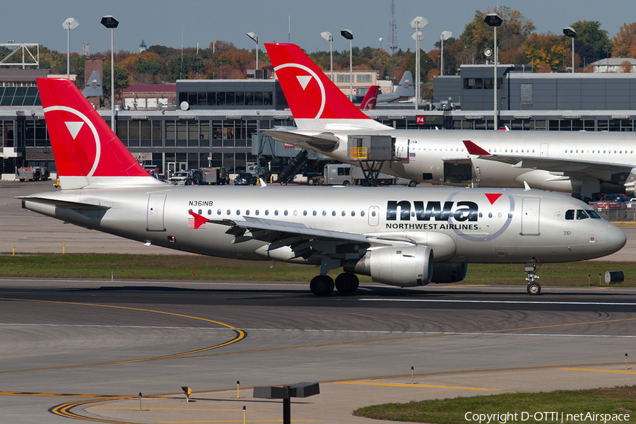 Northwest Airlines Airbus A319-114 (N361NB) | Photo 190493