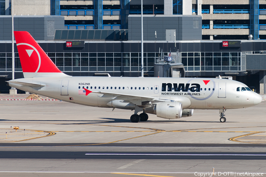 Northwest Airlines Airbus A319-114 (N362NB) | Photo 190426
