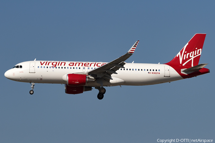 Virgin America Airbus A320-214 (N362VA) | Photo 144143