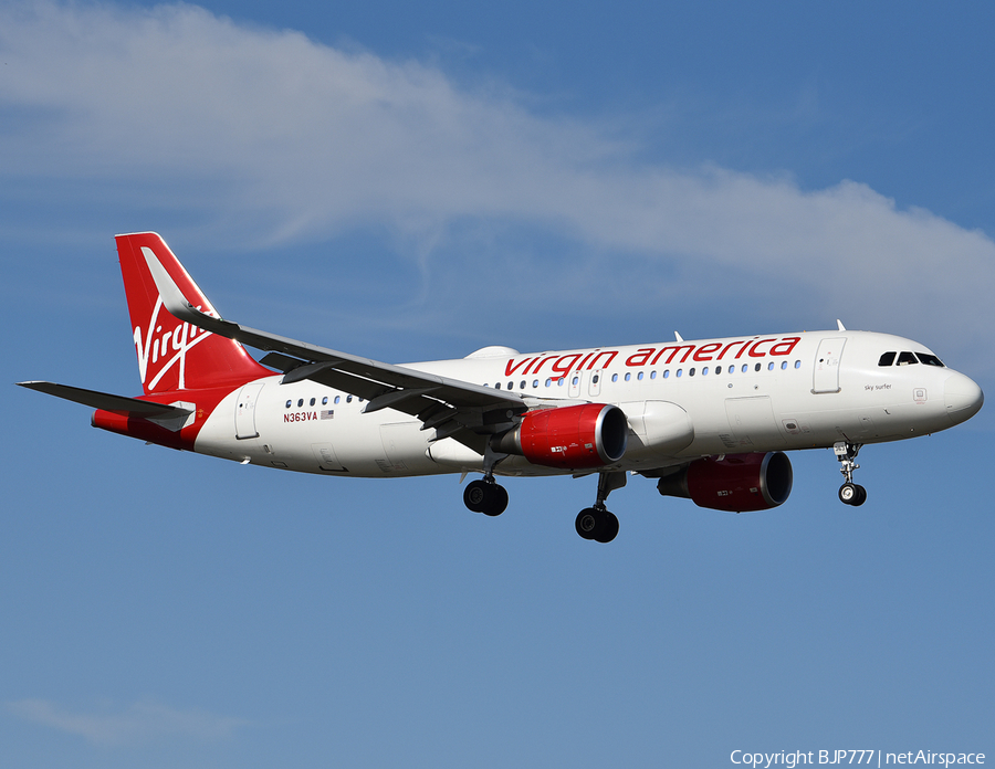 Virgin America Airbus A320-214 (N363VA) | Photo 224851