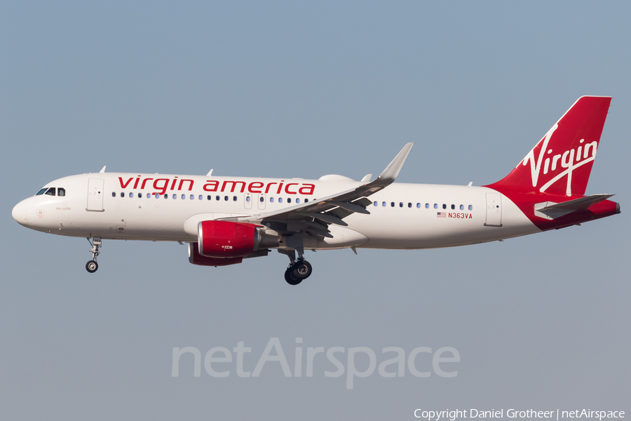 Virgin America Airbus A320-214 (N363VA) | Photo 238931