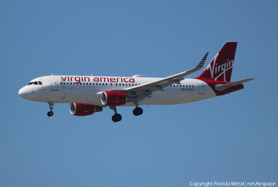 Virgin America Airbus A320-214 (N363VA) | Photo 294043