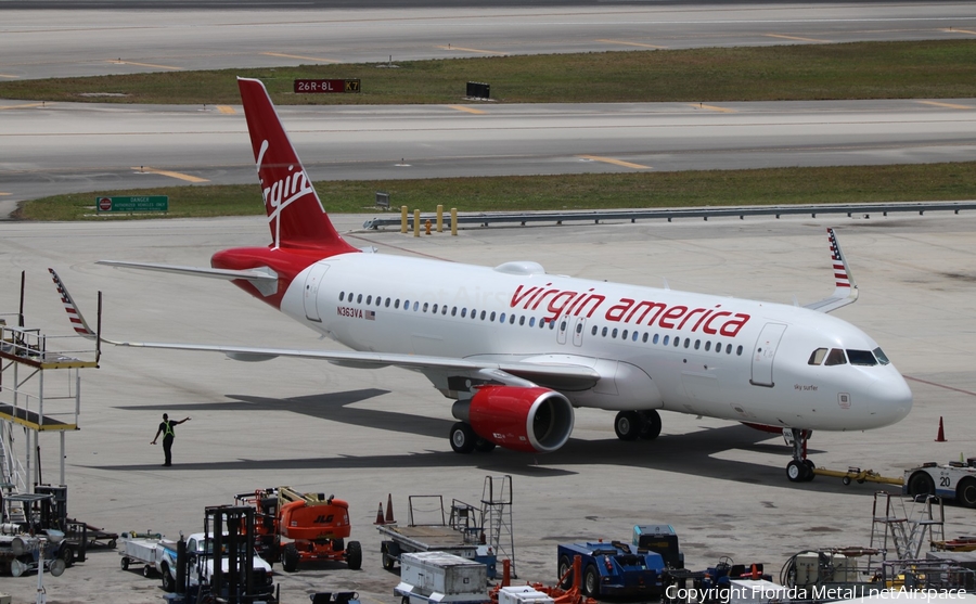 Virgin America Airbus A320-214 (N363VA) | Photo 581099