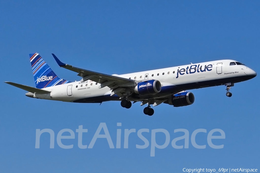 JetBlue Airways Embraer ERJ-190AR (ERJ-190-100IGW) (N368JB) | Photo 68617
