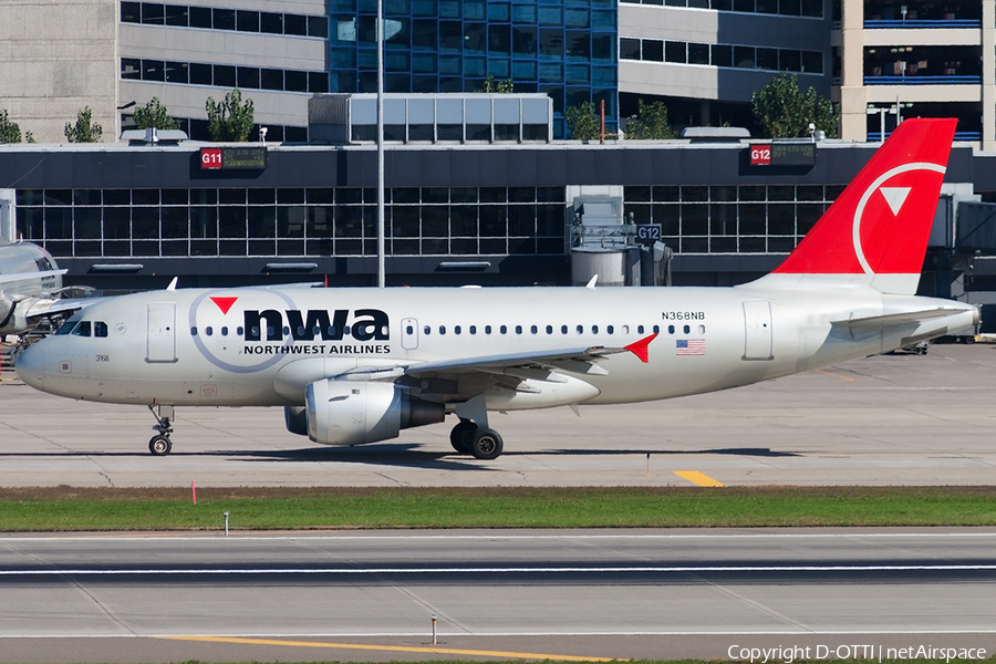Northwest Airlines Airbus A319-114 (N368NB) | Photo 190433