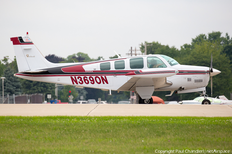 (Private) Beech A36TC Bonanza (N3690N) | Photo 266689