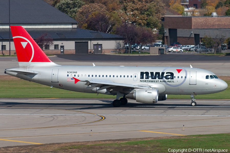 Northwest Airlines Airbus A319-114 (N369NB) | Photo 191241