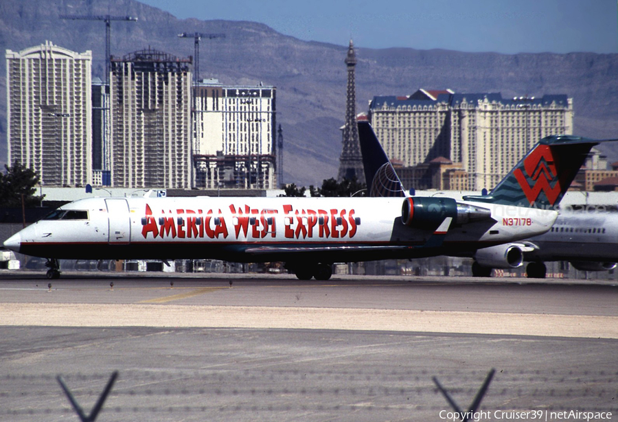 America West Express (Mesa Airlines) Bombardier CRJ-200ER (N37178) | Photo 555574