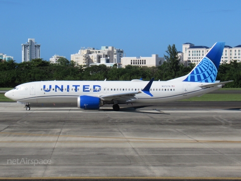 United Airlines Boeing 737-8 MAX (N37278) at  San Juan - Luis Munoz Marin International, Puerto Rico