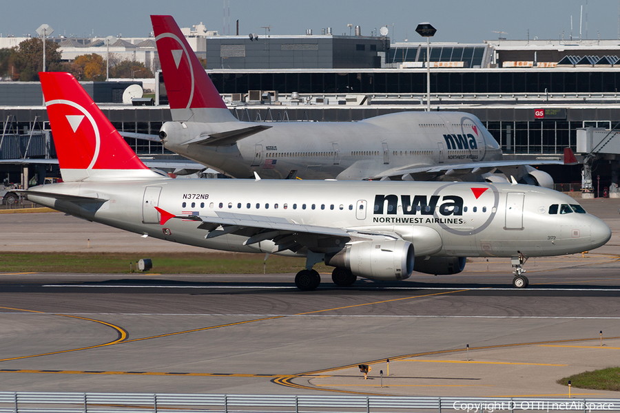 Northwest Airlines Airbus A319-114 (N372NB) | Photo 190507