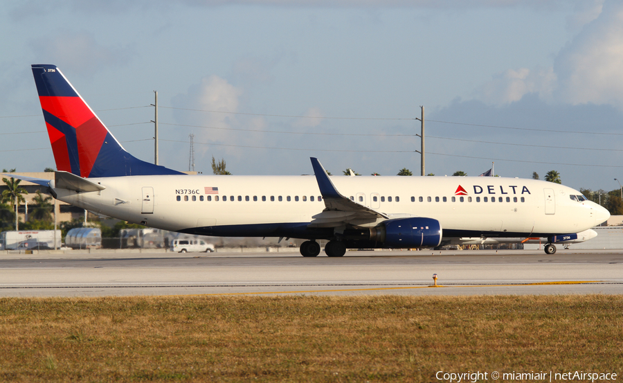 Delta Air Lines Boeing 737-832 (N3736C) | Photo 2276