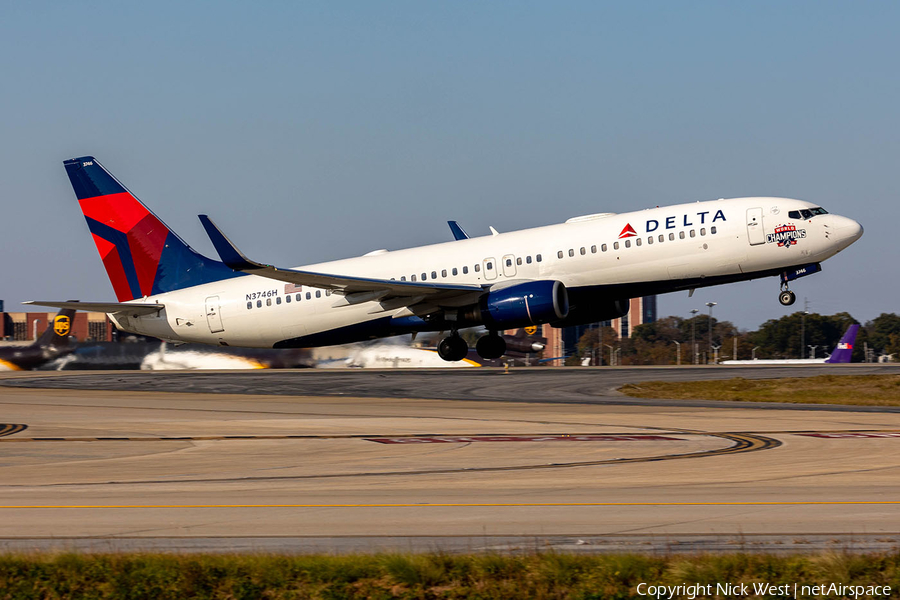 Delta Air Lines Boeing 737-832 (N3746H) | Photo 535081