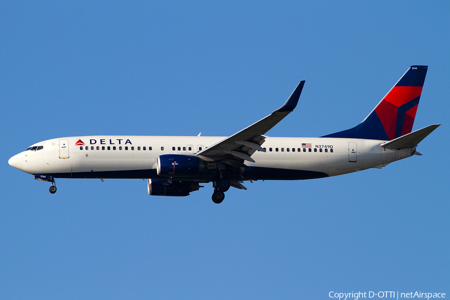 Delta Air Lines Boeing 737-832 (N3749D) | Photo 386347