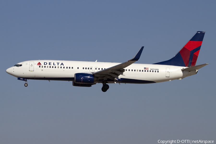 Delta Air Lines Boeing 737-832 (N3749D) | Photo 424648