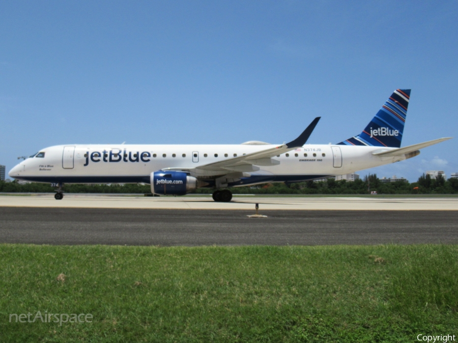 JetBlue Airways Embraer ERJ-190AR (ERJ-190-100IGW) (N374JB) | Photo 398645