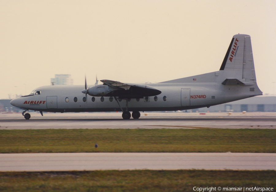 Airlift International Fairchild Hiller FH-227C (N374RD) | Photo 45177