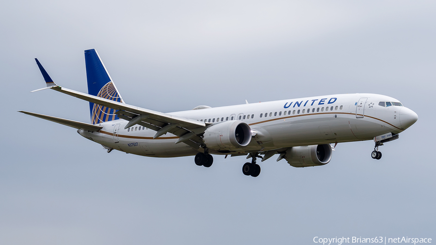 United Airlines Boeing 737-9 MAX (N37507) | Photo 595859