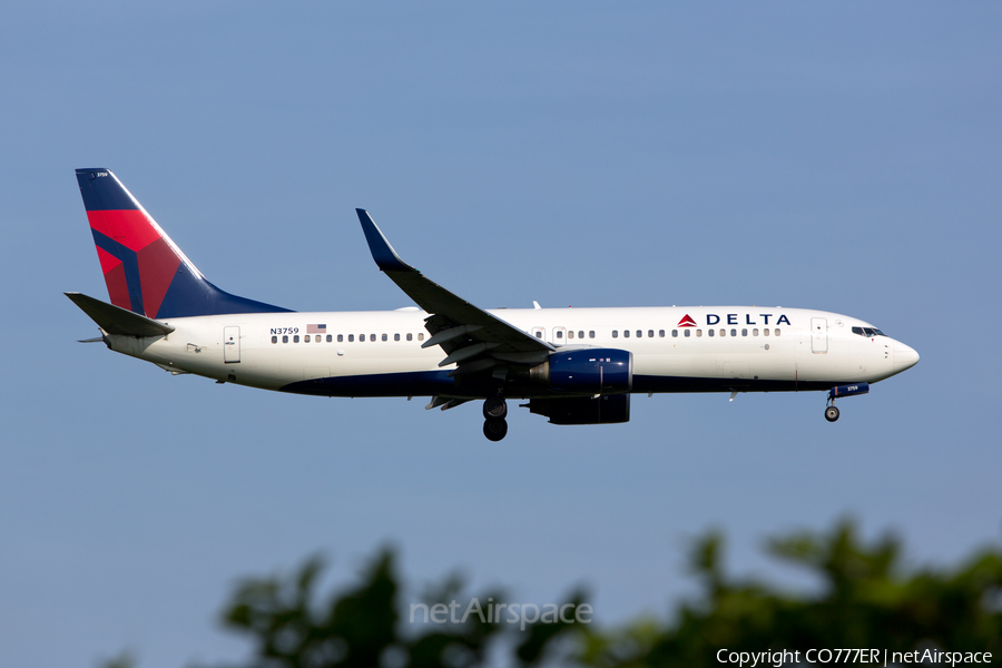 Delta Air Lines Boeing 737-832 (N3759) | Photo 28205