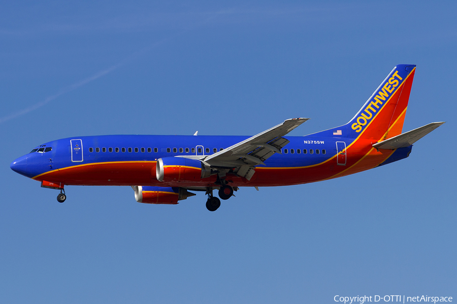 Southwest Airlines Boeing 737-3H4 (N375SW) | Photo 184161