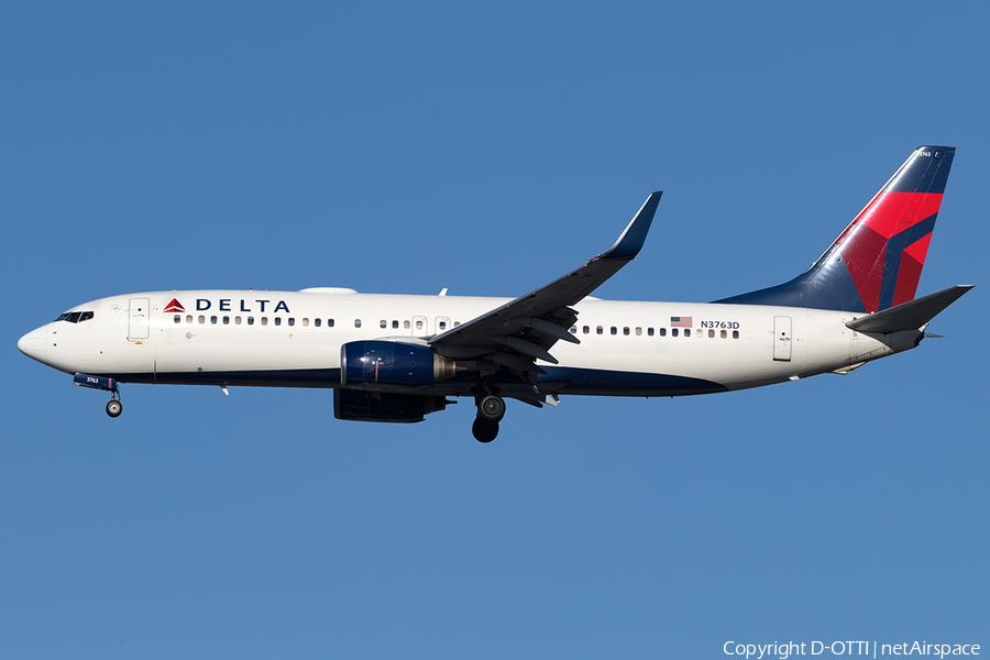 Delta Air Lines Boeing 737-832 (N3763D) | Photo 177102