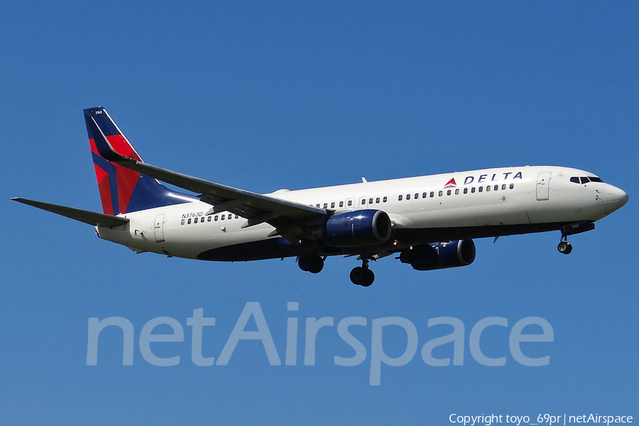Delta Air Lines Boeing 737-832 (N3763D) | Photo 67899