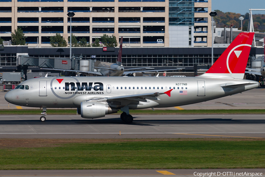 Northwest Airlines Airbus A319-114 (N377NB) | Photo 189973