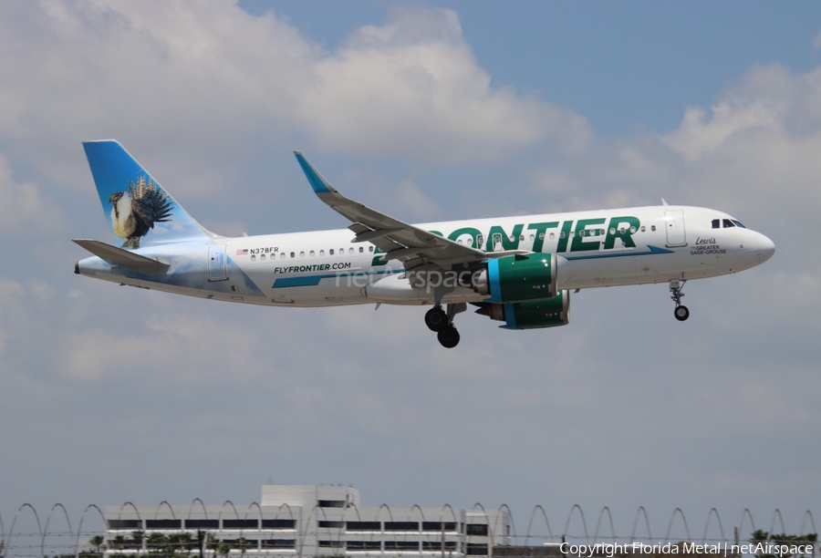 Frontier Airlines Airbus A320-251N (N378FR) | Photo 621256