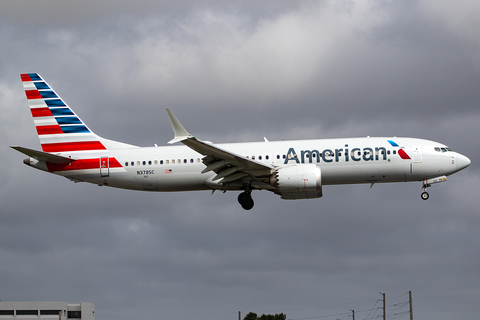 American Airlines Boeing 737-8 MAX (N378SC) at  Miami - International, United States