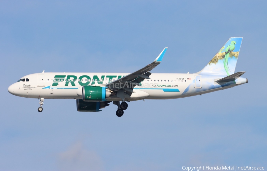 Frontier Airlines Airbus A320-251N (N380FR) | Photo 483051