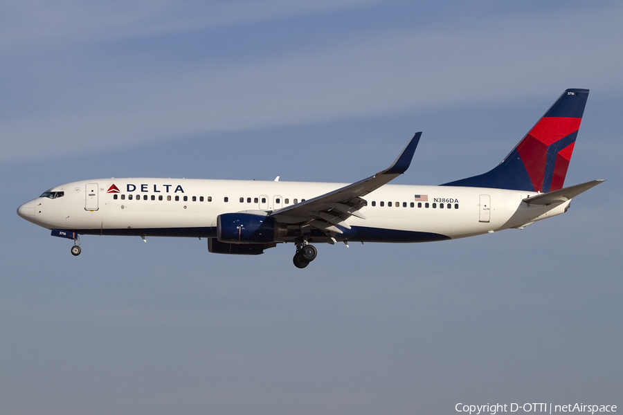 Delta Air Lines Boeing 737-832 (N386DA) | Photo 425374