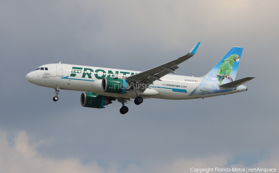 Frontier Airlines Airbus A320-251N (N390FR) | Photo 611607