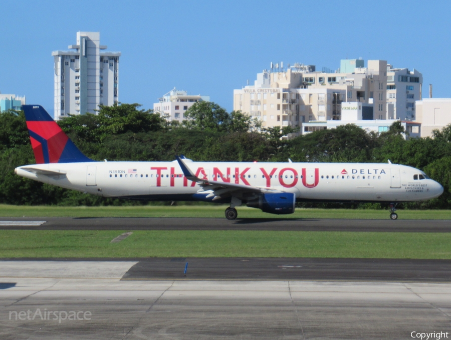 Delta Air Lines Airbus A321-211 (N391DN) | Photo 605012