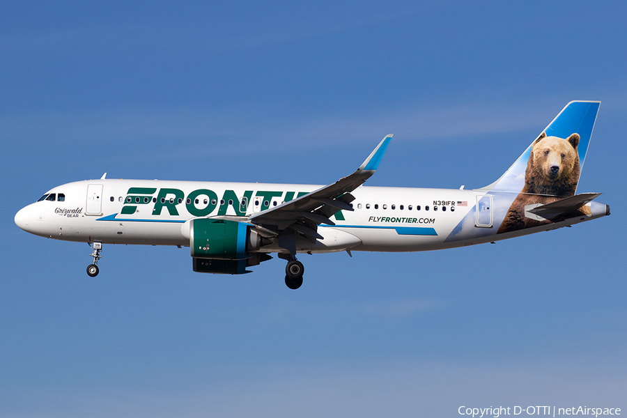 Frontier Airlines Airbus A320-251N (N391FR) | Photo 547807