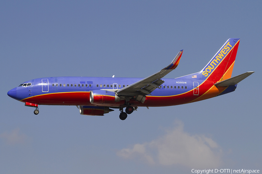 Southwest Airlines Boeing 737-3H4 (N391SW) | Photo 336576