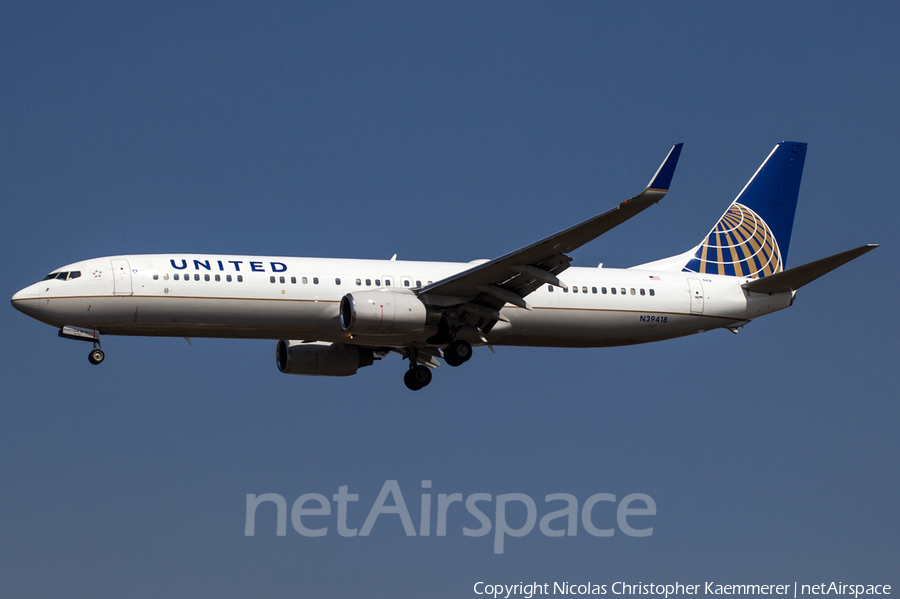 United Airlines Boeing 737-924(ER) (N39418) | Photo 161236