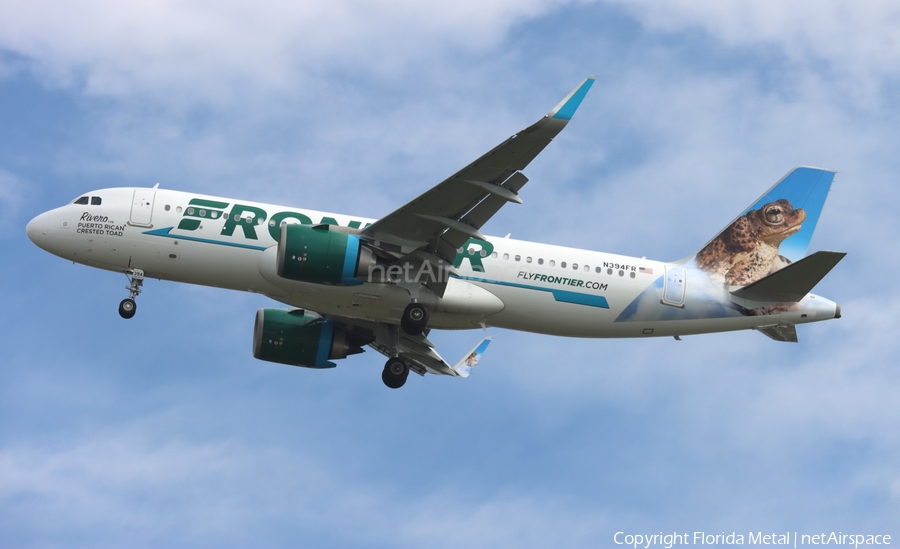 Frontier Airlines Airbus A320-251N (N394FR) | Photo 581793
