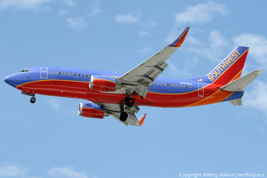 Southwest Airlines Boeing 737-3H4 (N394SW) | Photo 181302