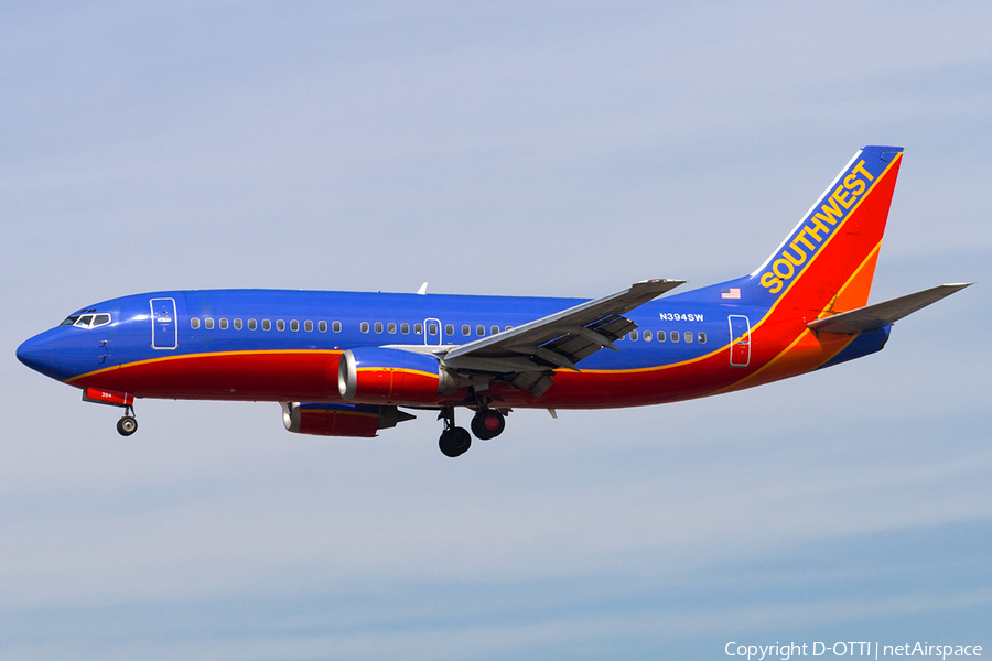 Southwest Airlines Boeing 737-3H4 (N394SW) | Photo 187086