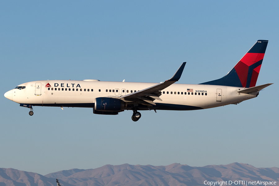 Delta Air Lines Boeing 737-832 (N398DA) | Photo 139403